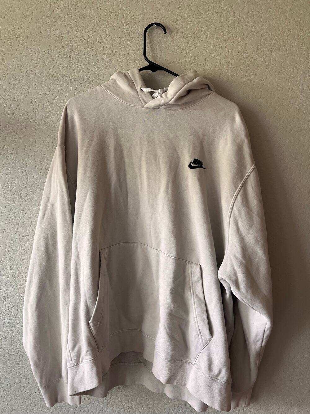 Nike Sportswear Club Fleece Hoodie White Sail Men's Unisex Pullover Sweatshirt
